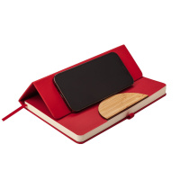 Ежедневник недат. А5 136л., тв.пер., иск.кожа "Bosforo. Красный" ляссе