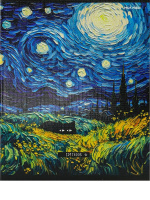 Тетрадь А5 48л кл. Проф-Пресс "Коты и искусство" лен