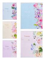 Тетрадь А5 18л лин. Проф-Пресс "Великолепие цветов-1" 5 диз.в спайке, белизна 92%