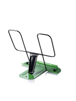 Подставка для книг, полностью металл, зеленая