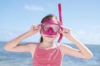 Комплект для плавания (трубка, маска) "Essential Lil' Glider" ТМ Bestway от 3х лет, 2 цвета