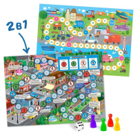 Игра с фишками. "Для малышей 2в1. Транспорт+Юный пешеход"