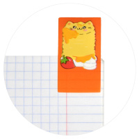 Закладки с липким краем (25*45мм)  2 цв, по 20л. "НЛО" пластиковые