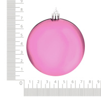 Набор елочных шаров 7 см, 6 шт., розовый