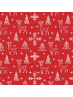 Набор упаковочной бумаги "Зимняя пора. Ассорти" 100*70см