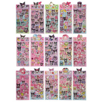 Наклейки голографические 10*24см "Sanrio Kuromi и друзья" Наклейки голографические 10*24см "Sanrio Kuromi и друзья"