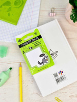 Бумага с липким краем  60л, фигурная "Енот"