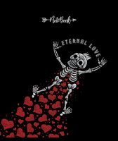 Тетрадь А5 48л кл. ПЗБМ "Вечная любовь" выб.УФ-лак, фольга, конгрев, софт-тач, белизна 100%