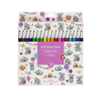 Фломастеры  18цв "BV. Happycolor"