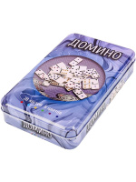 Домино в метал. коробке "Азарт" 20*12см