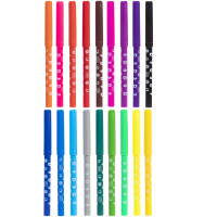 Фломастеры  18цв "Hatber. Кофейные коты" вентилир.колпачок