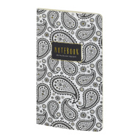 Записная книжка А6  30л. картон, мягк.пер. "Black and White. Восточный мотив" кл.