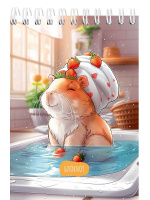 Блокнот А6  40л гребень "Домашний уют - 2" клетка