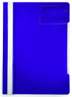 Скоросшив. пласт. прозр. верх. + карман для визиток, фиолетовый