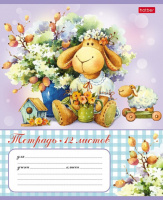 Тетрадь А5 12л кл. Hatber "МимиЛапки" тисн., белизна 98%