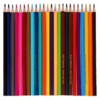 Карандаши цвет. 24цв  Луч "Школа Творчества", трехгранные