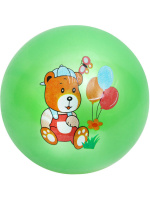 Мяч детский 15см "Любимые животные" ассорти НЕ НАДУТЫЙ