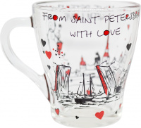 Кружка "From SPb with love" стекло