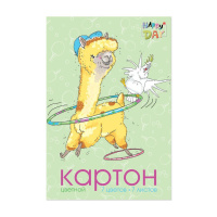 Картон цв. А4  7цв.  7л. немелов., одностор., пл. 190 гр/м2