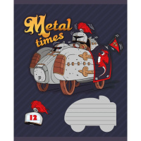 Тетрадь А5 12л лин. Полиграф Принт "Мульти авто" ассорти