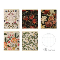 Тетрадь А5 48л кл. Альт "Bloom flowers" софт-тач, фольга