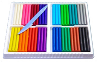 Пластилин 16цв 264гр. Кроха, мягкий, карт.упак., со стеком