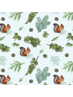 Набор упаковочной бумаги "Зимняя сказка. Ассорти" 100*70см