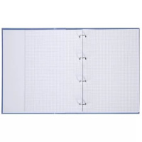 Тетрадь  А4  80л кл. на кольцах Hatber "NEWtone PASTEL. Чернильное небо" софт-тач