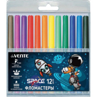 Фломастеры  12цв "deVENTE. Astronaut", вентил. колпачок, подвес