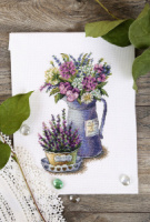 Набор  для вышивания крестиком 17*25см "Цветы Прованса"