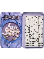 Домино в метал. коробке "Азарт" 20*12см