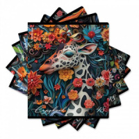 Тетрадь А5 48л кл. Erich Krause "Flower Animals", выборочный УФ-лак.
