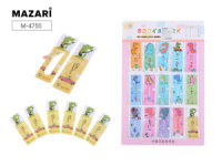 Набор закладок пластиковых 6 шт., 3,7*10,5см, 15диз.