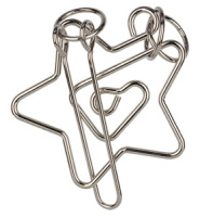 Головоломка металлическая 1 шт "Звезда" 6 элемент.