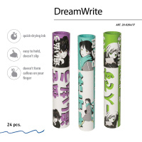 Ручка шар. BV "DreamWrite. Manga Anime. City" синяя,  0,7мм, 3 вида**