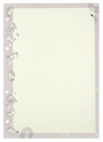 Сменный блок А5, Единороги,  50л, В ТОЧКУ, беж.бумага