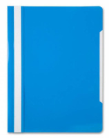Скоросшив. пласт. прозр. верх.  голубой, 0.12/0.16
