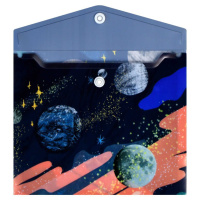 Конверт на кнопке  с рисунком 170*140мм, Космос