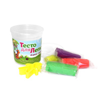 Тесто для лепки  4цв.+ формочка+ каттер Развивашки 3+