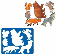 Трафарет "Лесные звери"