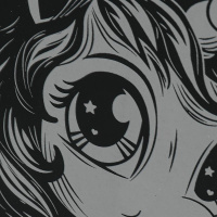 Гравюра 18*24см серебро/светится в темноте "Единорог" 3+