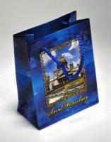 Пакет бум. (110*140мм) "Исаакий-Спас" синий, малый