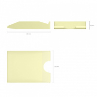 Лоток д\бумаг гориз. литой Pastel желтый