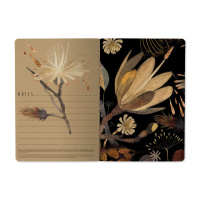 Записная книжка А5  40л. картон, мягк.пер. "Flora. Ночные цветы" кл.