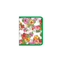 Папка д/тетрад. А5 (245*200*10) 1отд. молния вокруг, пластик "Tropical Mood"