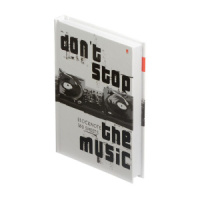 Блокнот А6 7БЦ 160л "Музыка" клетка, глянц.лам.