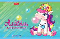 Альбом А5 12л скоба "Пони-Единорожки" пл. 100 г/м