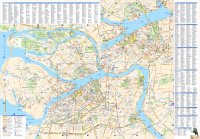 Карта туристическая "Санкт-Петербург.Турист" 11,5*24,3см