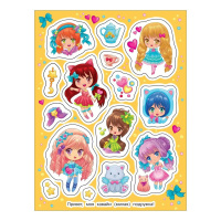Альбом наклеек А5, 8 стр, Милашки аниме