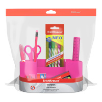 Настольный органайзер ЕК "Victoria" Neon Solid, розовый